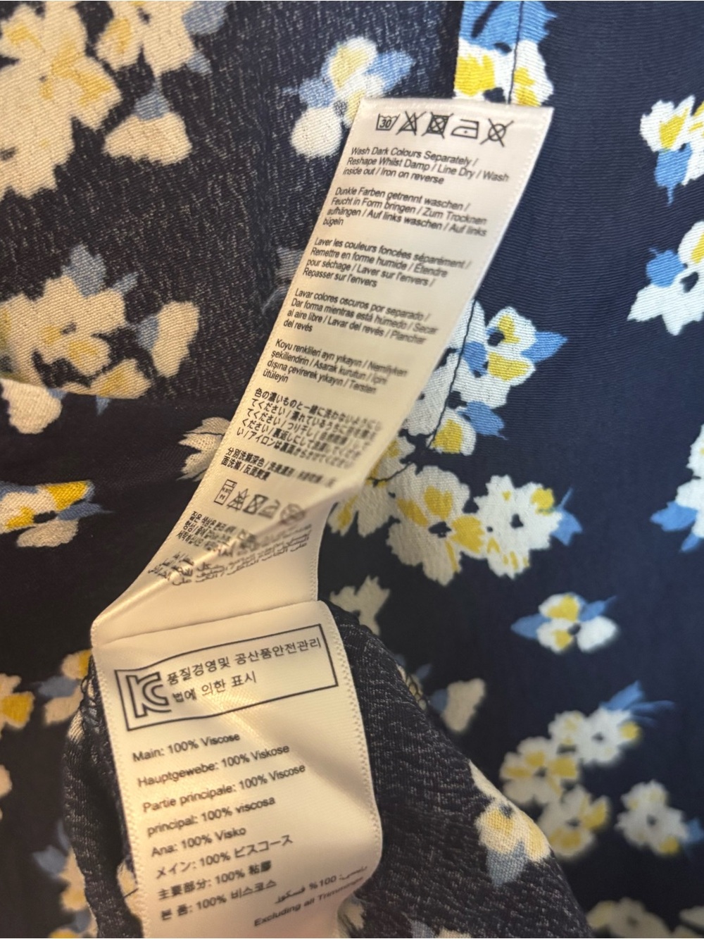 Joules Womens Cosima Ditsy Bouquet Blue Floral Flare Tunic Dress Size 10 - Picture 4 of 5